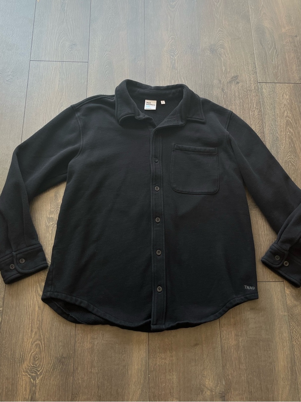 TNA By Aritzia Button Down Sweatshirt